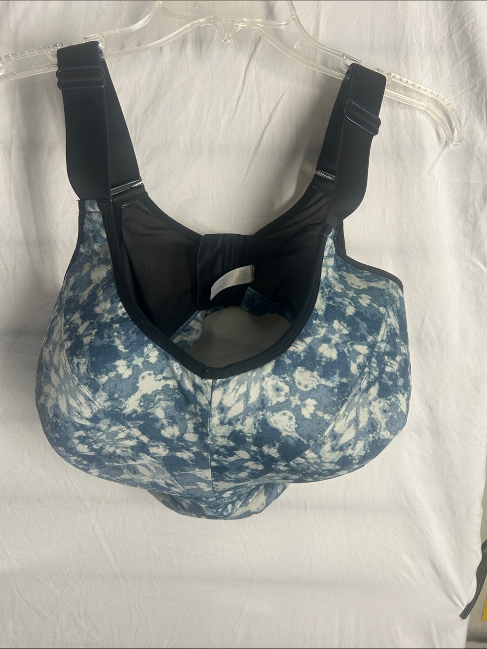 Lane Bryant Blue Tie-Dye Supportive Sports Bra